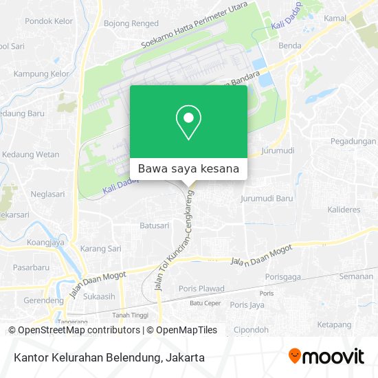 Peta Kantor Kelurahan Belendung
