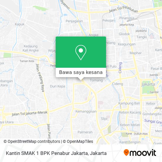 Peta Kantin SMAK 1 BPK Penabur Jakarta