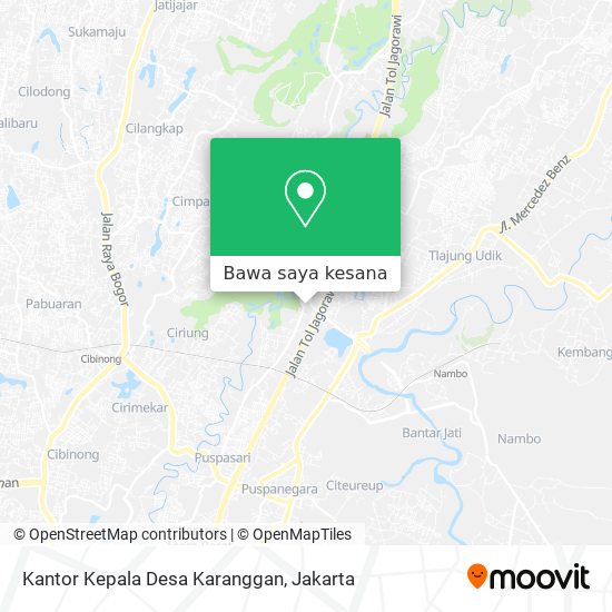 Peta Kantor Kepala Desa Karanggan