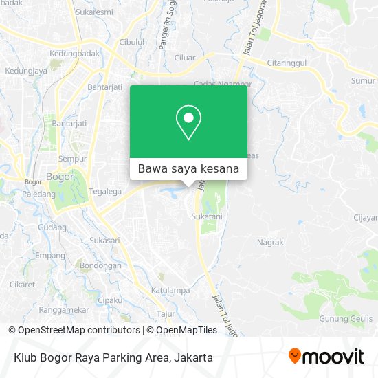 Peta Klub Bogor Raya Parking Area