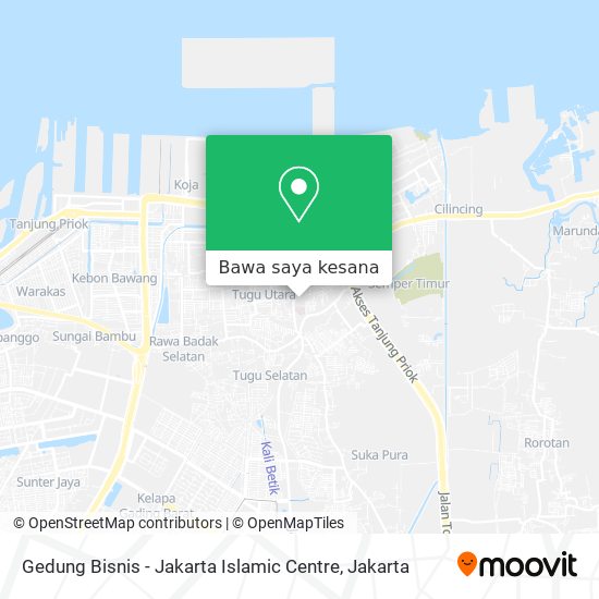 Peta Gedung Bisnis - Jakarta Islamic Centre