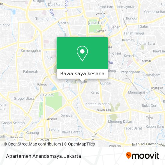 Peta Apartemen Anandamaya