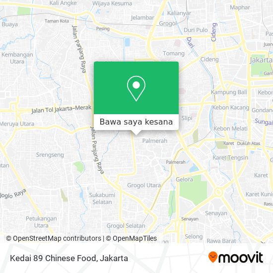 Peta Kedai 89 Chinese Food