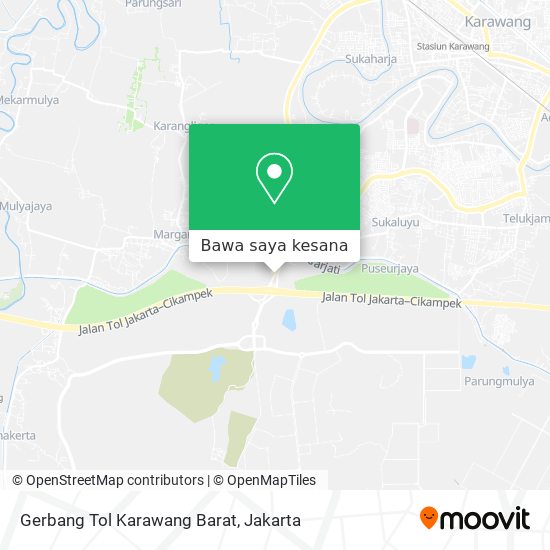 Peta Gerbang Tol Karawang Barat