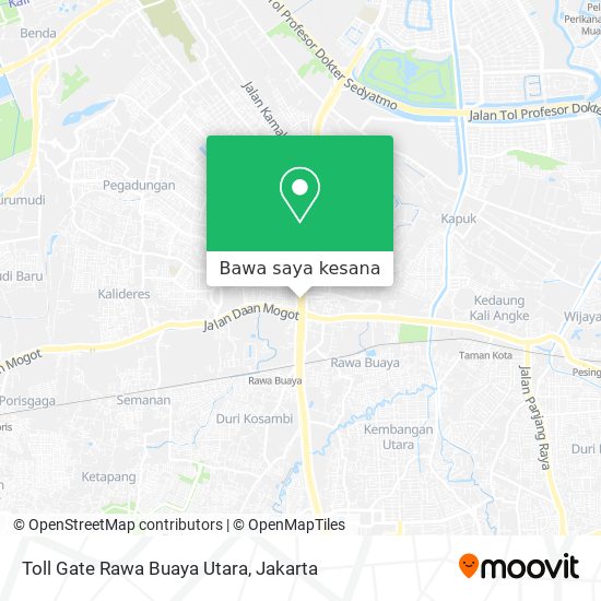 Peta Toll Gate Rawa Buaya Utara