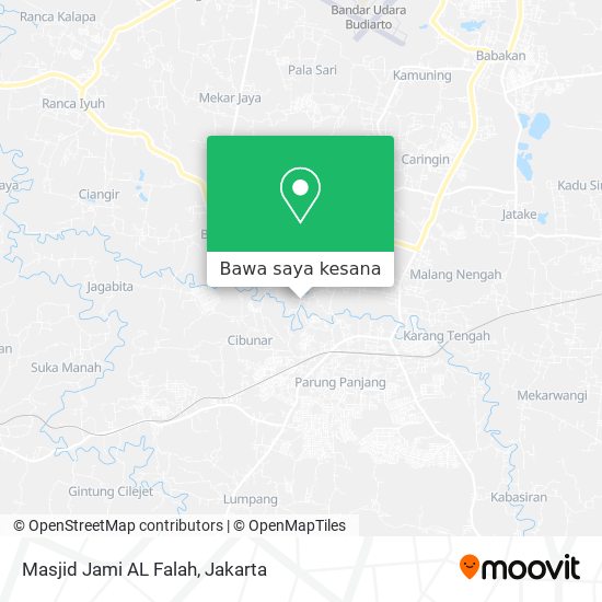 Peta Masjid Jami AL Falah