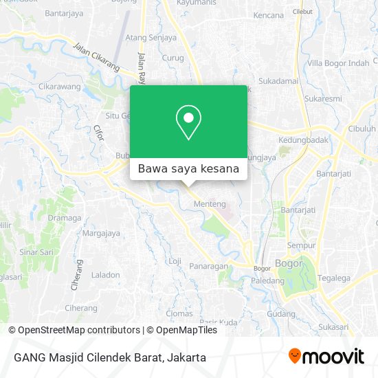 Peta GANG Masjid Cilendek Barat