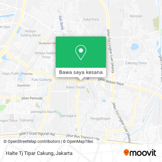 Peta Halte Tj Tipar Cakung