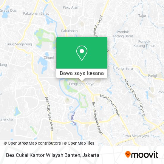 Peta Bea Cukai Kantor Wilayah Banten