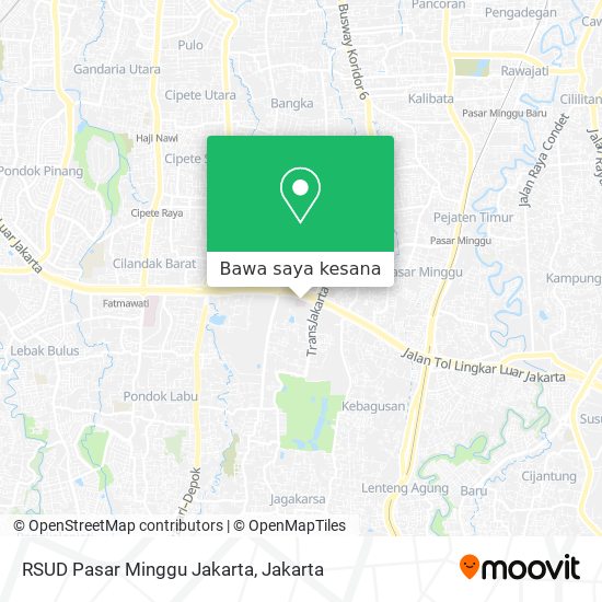 Peta RSUD Pasar Minggu Jakarta