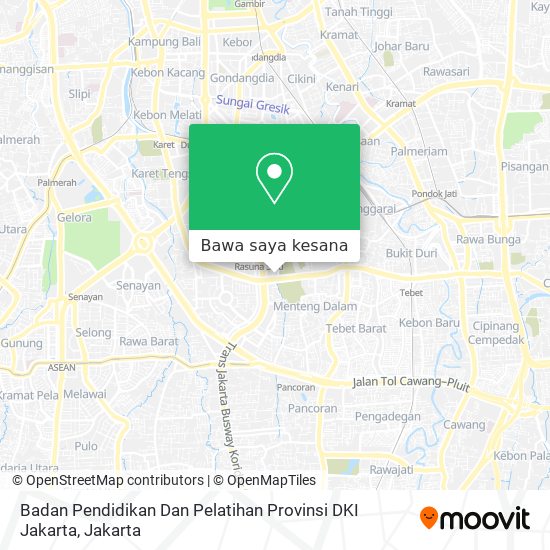 Peta Badan Pendidikan Dan Pelatihan Provinsi DKI Jakarta
