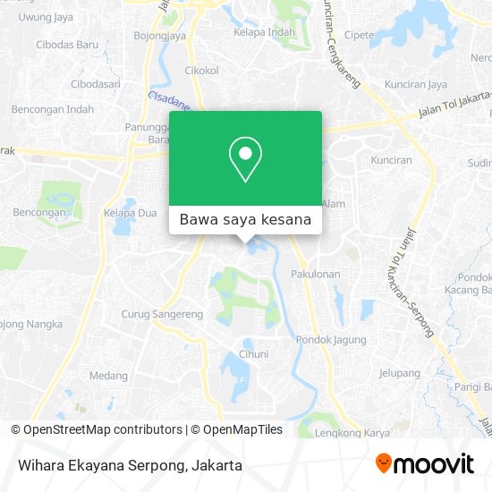 Peta Wihara Ekayana Serpong