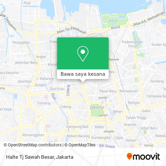 Peta Halte Tj Sawah Besar