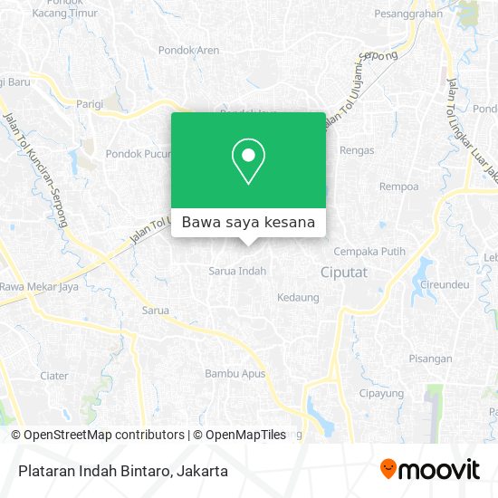 Peta Plataran Indah Bintaro