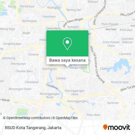 Peta RSUD Kota Tangerang