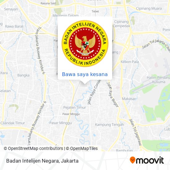 Peta Badan Intelijen Negara