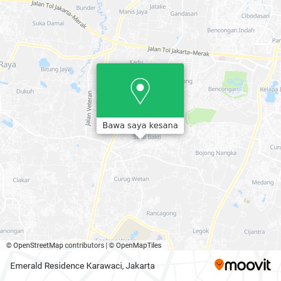 Peta Emerald Residence Karawaci