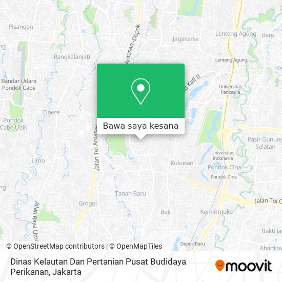 Peta Dinas Kelautan Dan Pertanian Pusat Budidaya Perikanan