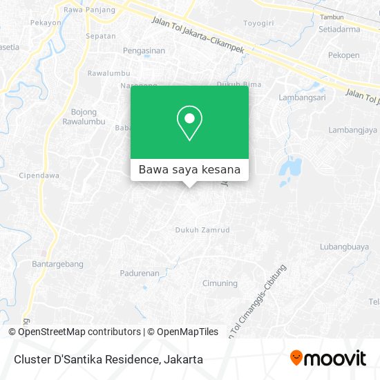 Peta Cluster D'Santika Residence