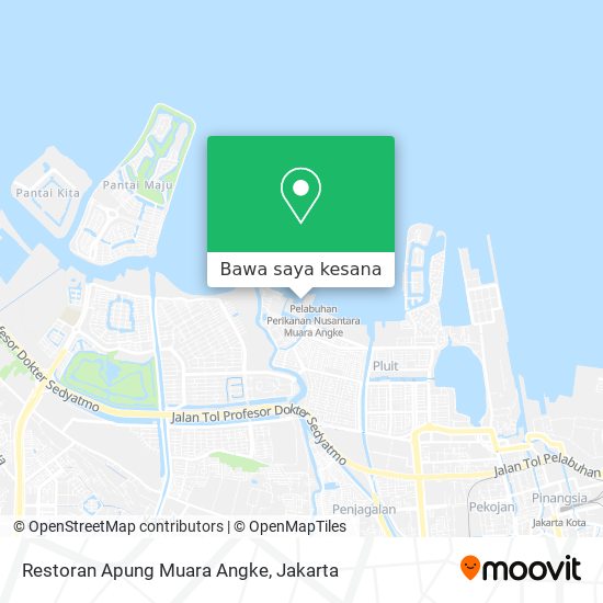 Peta Restoran Apung Muara Angke