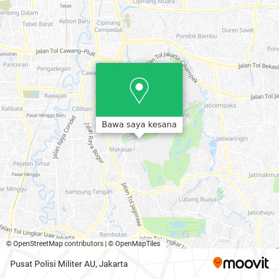 Peta Pusat Polisi Militer AU
