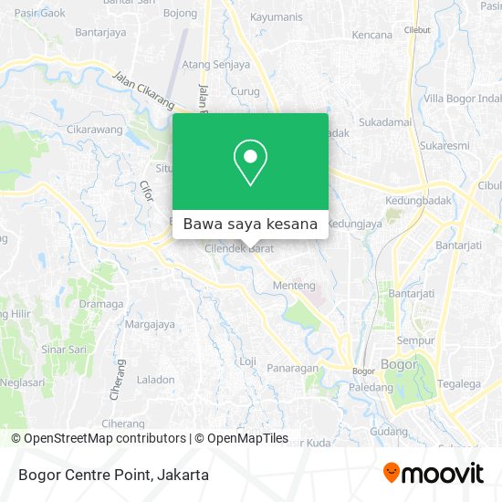 Peta Bogor Centre Point