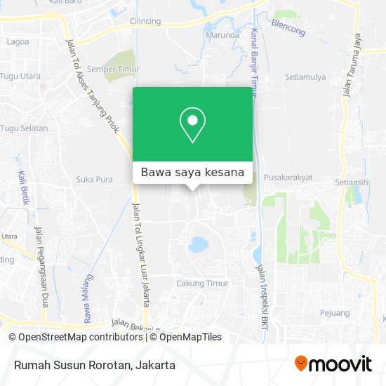 Peta Rumah Susun Rorotan