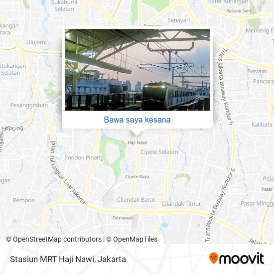 Peta Stasiun MRT Haji Nawi