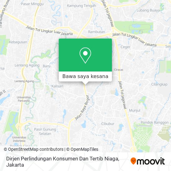 Peta Dirjen Perlindungan Konsumen Dan Tertib Niaga