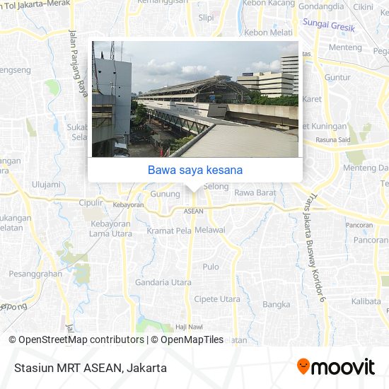 Peta Stasiun MRT ASEAN