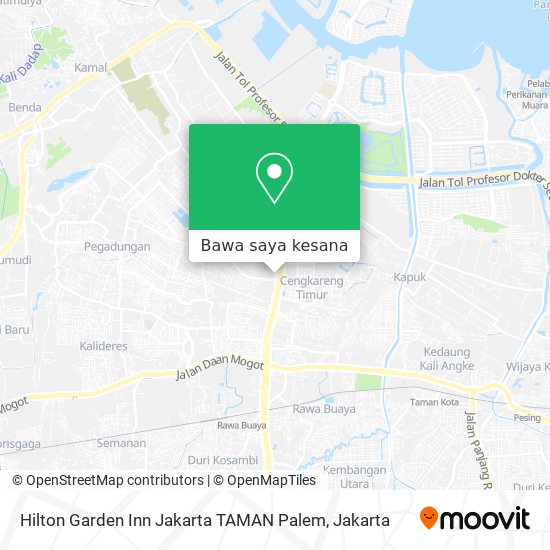 Peta Hilton Garden Inn Jakarta TAMAN Palem