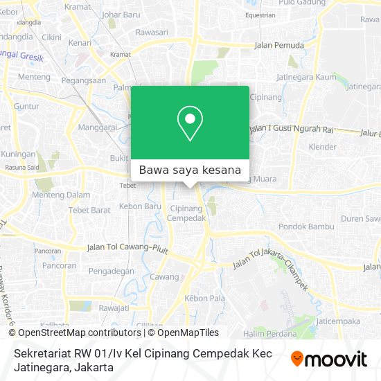 Peta Sekretariat RW 01 / Iv Kel Cipinang Cempedak Kec Jatinegara