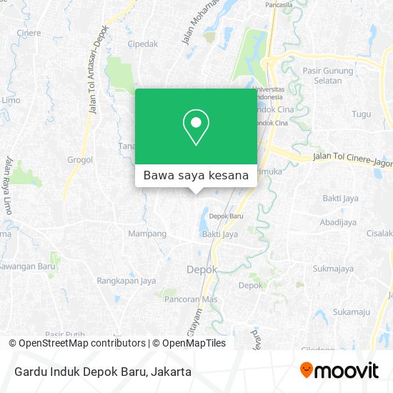 Peta Gardu Induk Depok Baru