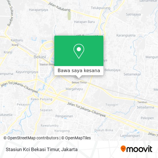 Peta Stasiun Kci Bekasi Timur