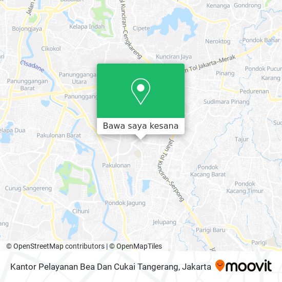 Peta Kantor Pelayanan Bea Dan Cukai Tangerang