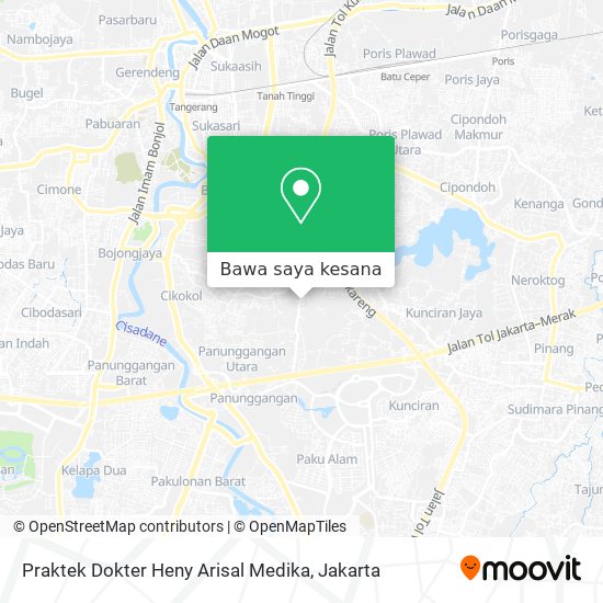 Peta Praktek Dokter Heny Arisal Medika