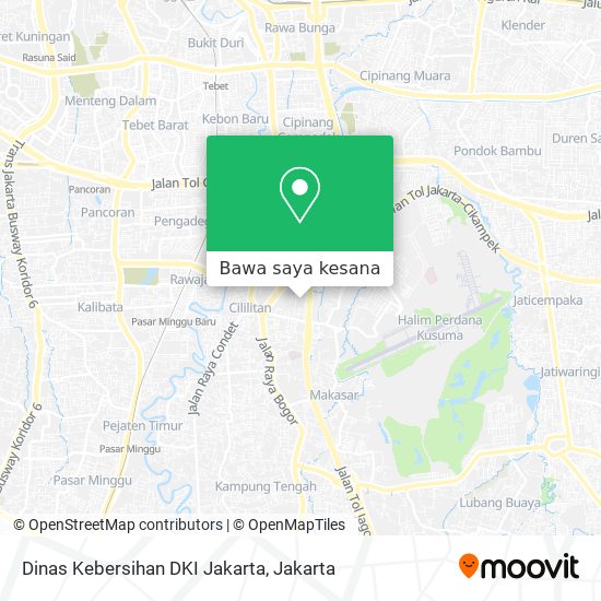 Peta Dinas Kebersihan DKI Jakarta