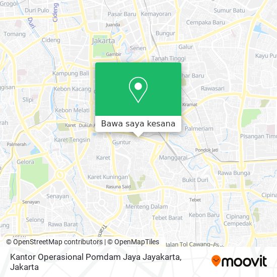 Peta Kantor Operasional Pomdam Jaya Jayakarta