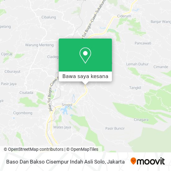 Peta Baso Dan Bakso Cisempur Indah Asli Solo