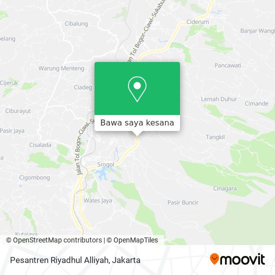 Peta Pesantren Riyadhul Alliyah