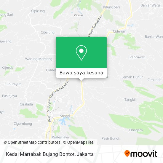 Peta Kedai Martabak Bujang Bontot