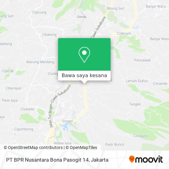 Peta PT BPR Nusantara Bona Pasogit 14