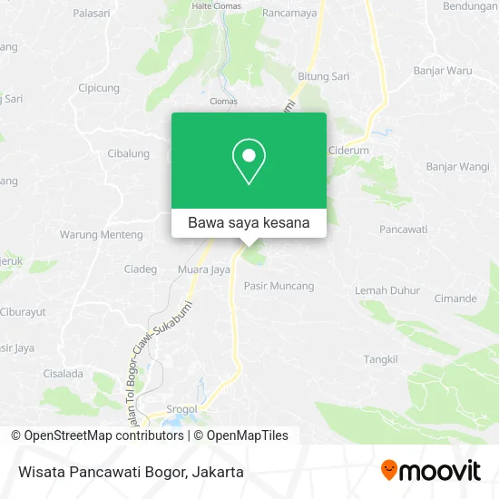 Peta Wisata Pancawati Bogor