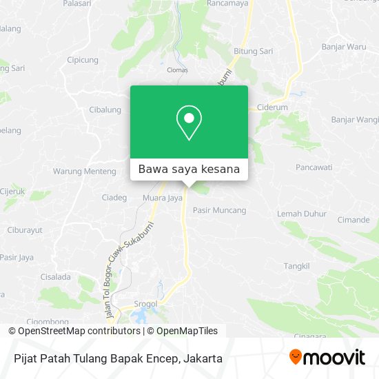 Peta Pijat Patah Tulang Bapak Encep