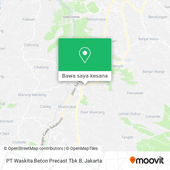 Peta PT Waskita Beton Precast Tbk B