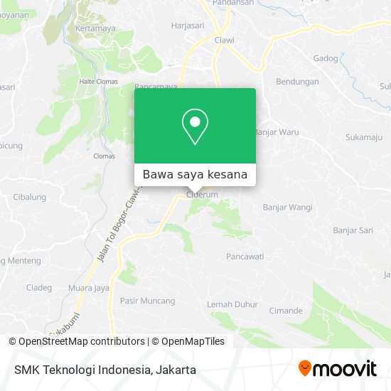 Peta SMK Teknologi Indonesia