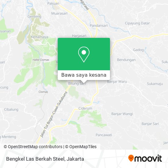 Peta Bengkel Las Berkah Steel