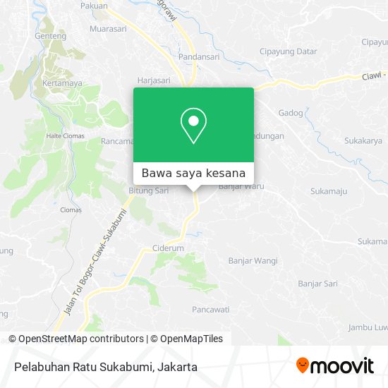 Peta Pelabuhan Ratu Sukabumi