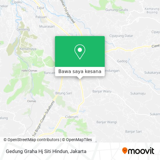 Peta Gedung Graha Hj Siti Hindun