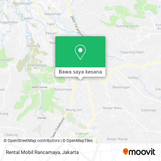 Peta Rental Mobil Rancamaya